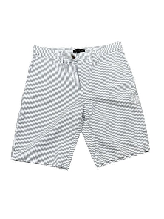 Banana Republic Pants - Banana Republic Aiden Short Blue & White Vertical Stripes Casual Size 30 Shorts